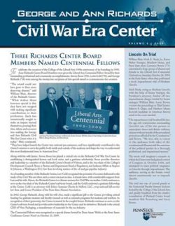 Civil War Era Center newsletter